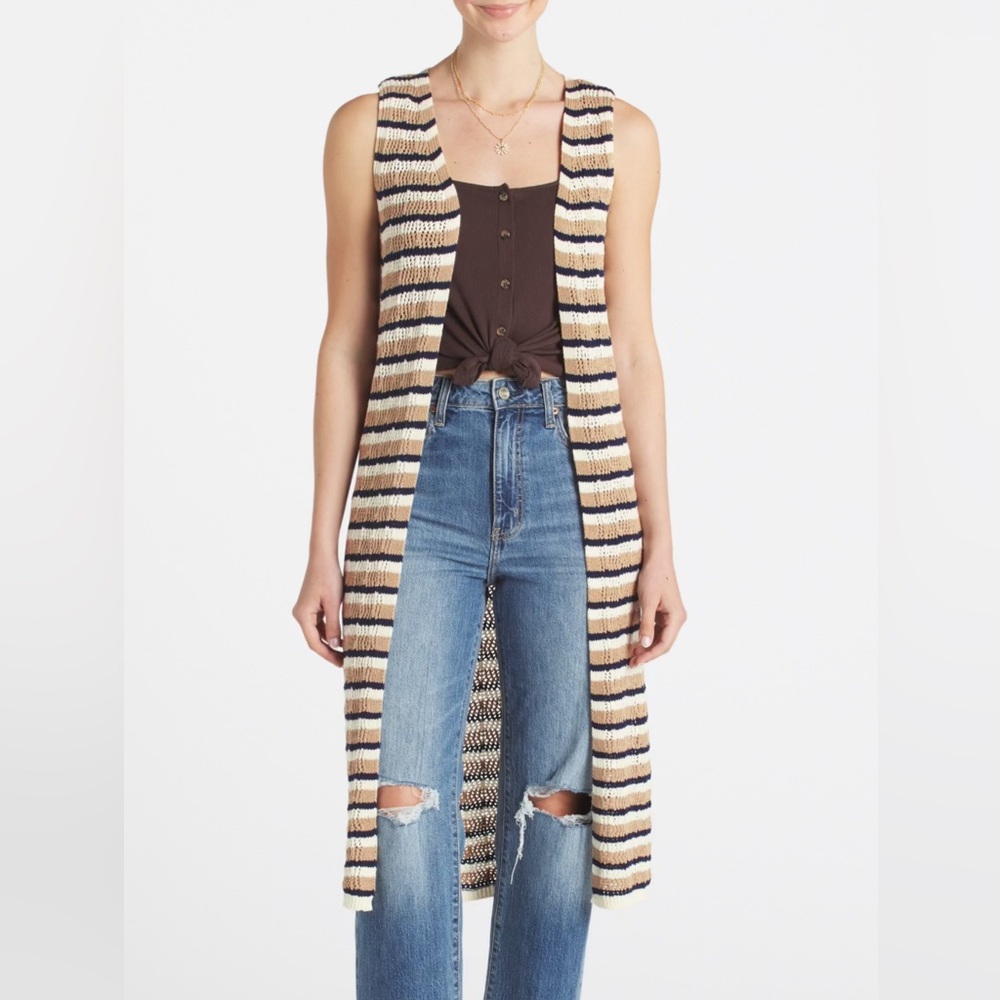 Vigoss Kampala Sleeveless Duster Cardigan
